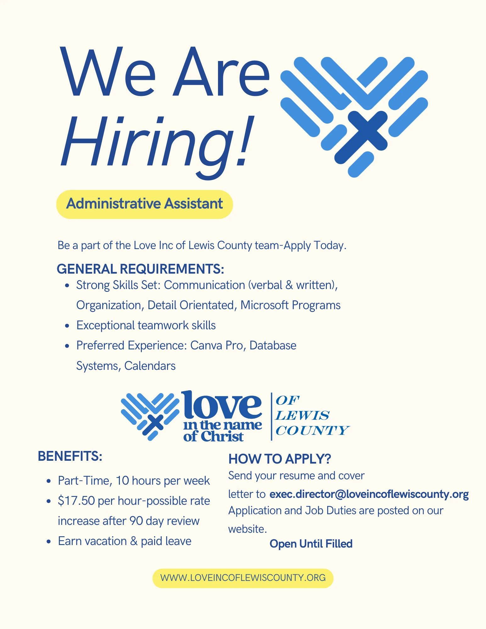 Admin Assistant Job Posting